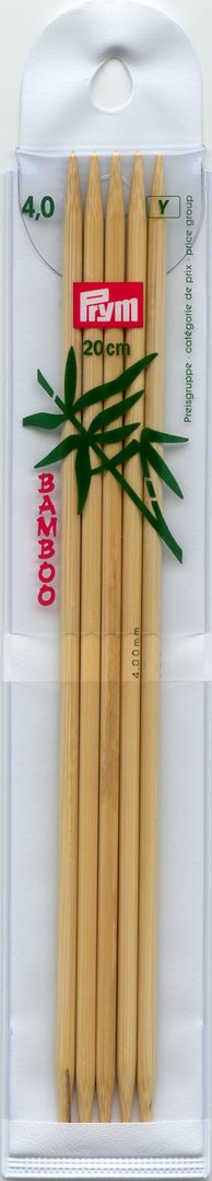 Stricknadeln Prym Strumpfstricknadeln Bambus 20 cm