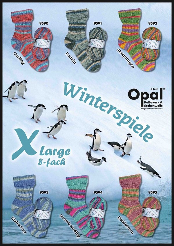 Sockenwolle Opal Winterspiele 8 fädig