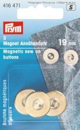 Knöpfe Magnet Annähknopf 19 mm