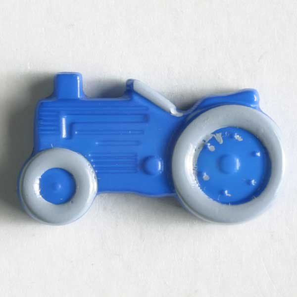 Knöpfe Kinderknopf Trecker blau 25 mm