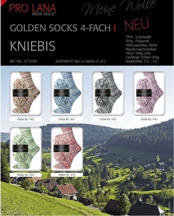 Golden Socks Kniebis 4fach Sockenwolle