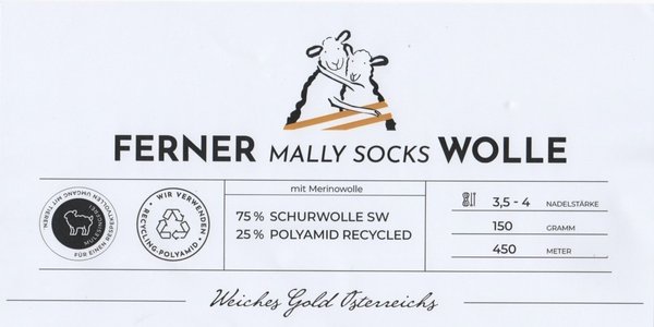 Ferner Mally Socks Weihnachts-Sockenwolle